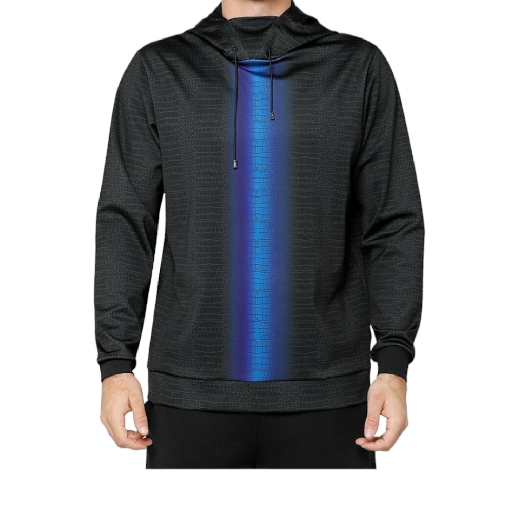 ULTRACOR Mens Black Ombre SERPENT RYDER Regular Fit Hoodie L NWT